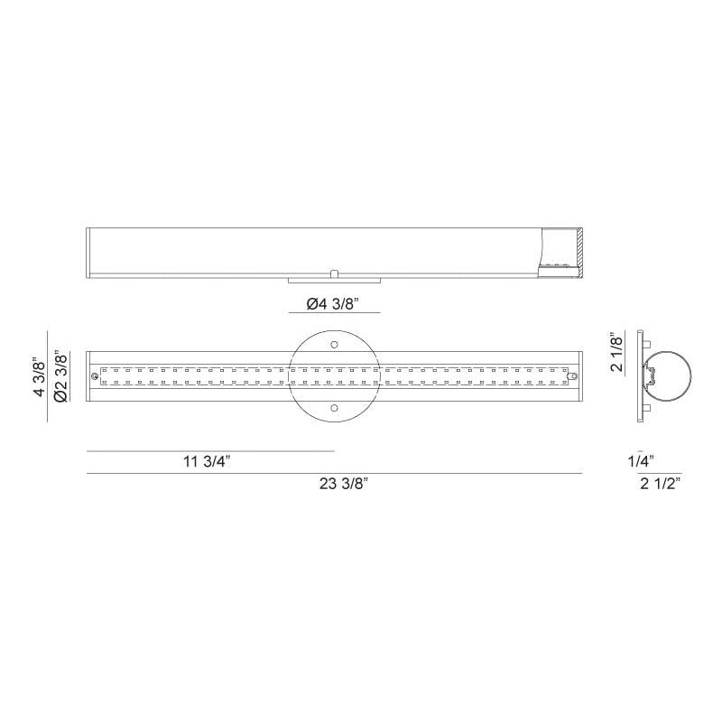 Matteo S05823 Mardone 1-lt 23" LED Vanity Light