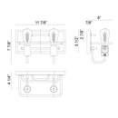 Matteo S06202 Napa 2-lt 12" Wall Sconce