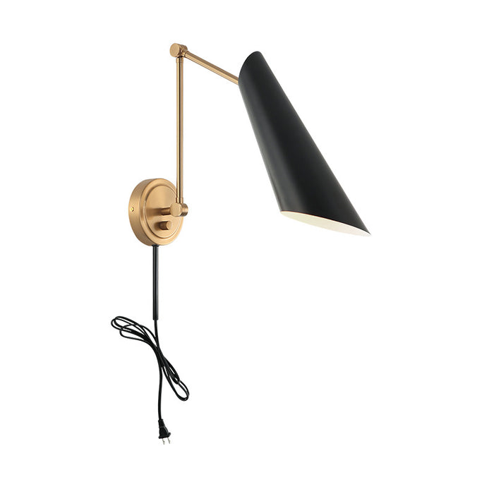 Matteo S08021 Butera 1-lt 15" Tall Swingarm Wall Light
