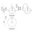 Matteo S10302 Fable 1-lt 15" Tall Outdoor Wall Light