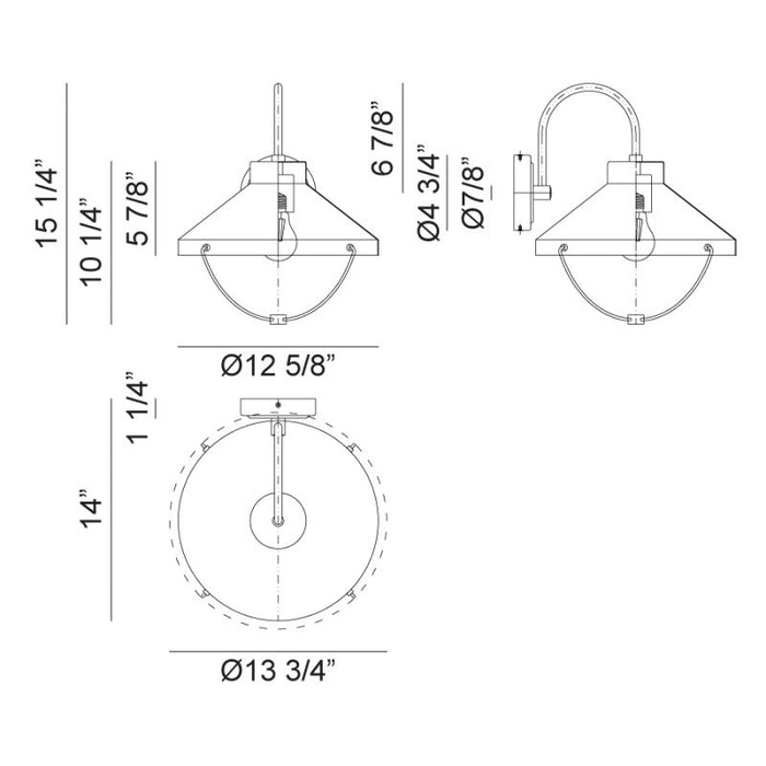 Matteo S10302 Fable 1-lt 15" Tall Outdoor Wall Light