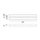 Matteo S12424 Kabu 1-lt 24" Wide LED Vanity Light