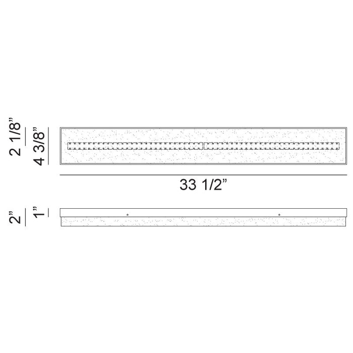 Matteo S12434 Kabu 1-lt 34" Wide LED Vanity Light