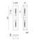 Matteo S15122 Shadowbox 2-lt 22" Tall LED Wall Sconce