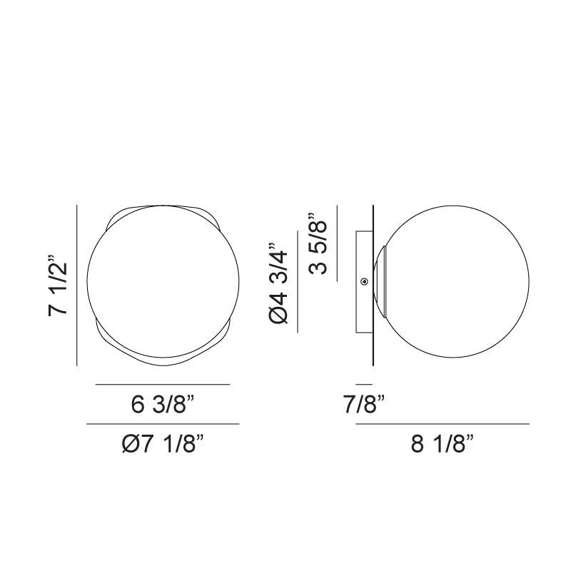 Matteo S15711 Razz 1-lt 8" Tall Wall Sconce