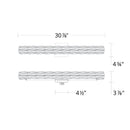 Schonbek S2631 Verve LED 1-lt 31" LED Wall Sconce