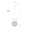 Schonbek S5508 Verita 1-lt 8" LED Pendant