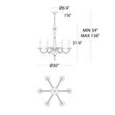 Schonbek S9230 Habsburg 6-lt 30" Chandelier
