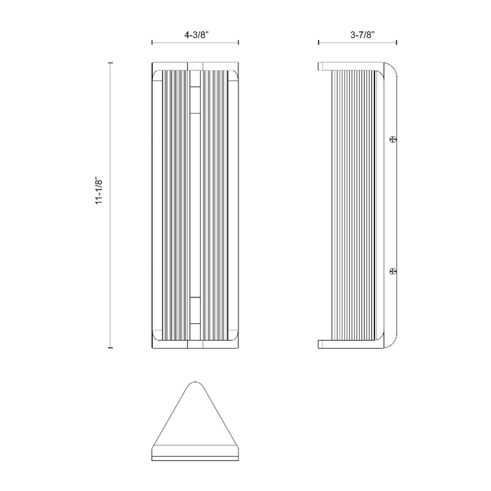 Alora WV339112 Sabre 1-lt 11" Tall LED Wall Sconce