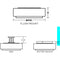 AFX SAF2332LAJUD Sanibel 1-lt 23" LED Flush Mount
