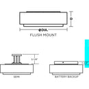 AFX SAF1824LAJUD Sanibel 1-lt 18" LED Flush Mount