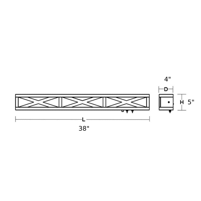 AFX SCTB38 Scott 38" LED Overbed Wall Light