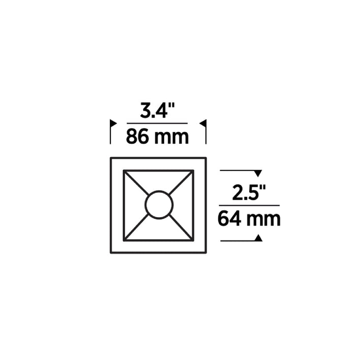 Entra ENCL2SR CL 2" 8W LED Square Flanged Remodel Downlight