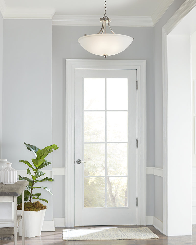 Sea Gull 7716504EN3 Geary 4-lt 25" LED Semi-Flush Mount