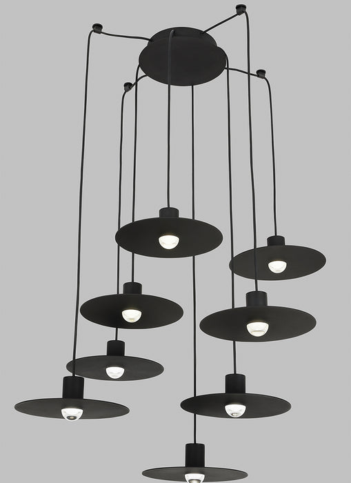 Tech 700TRSPEVS8 Eaves 8-lt 16" LED Chandelier