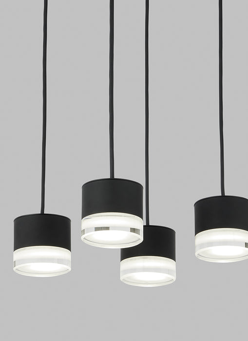 Tech 700TRSPGBL4 Gable 4-lt 10" LED Chandelier