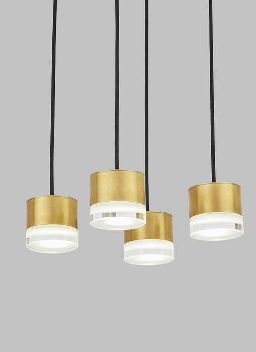 Tech 700TRSPGBL4 Gable 4-lt 10" LED Chandelier