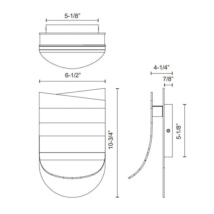 Kuzco WS83706 Sonder 1-lt 11" Tall LED Wall Sconce