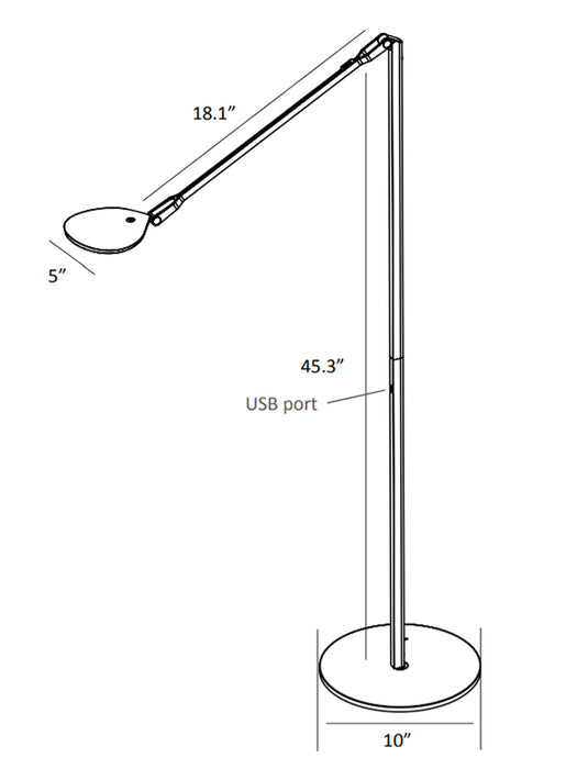 Koncept SPY-W Splitty LED Floor Lamp