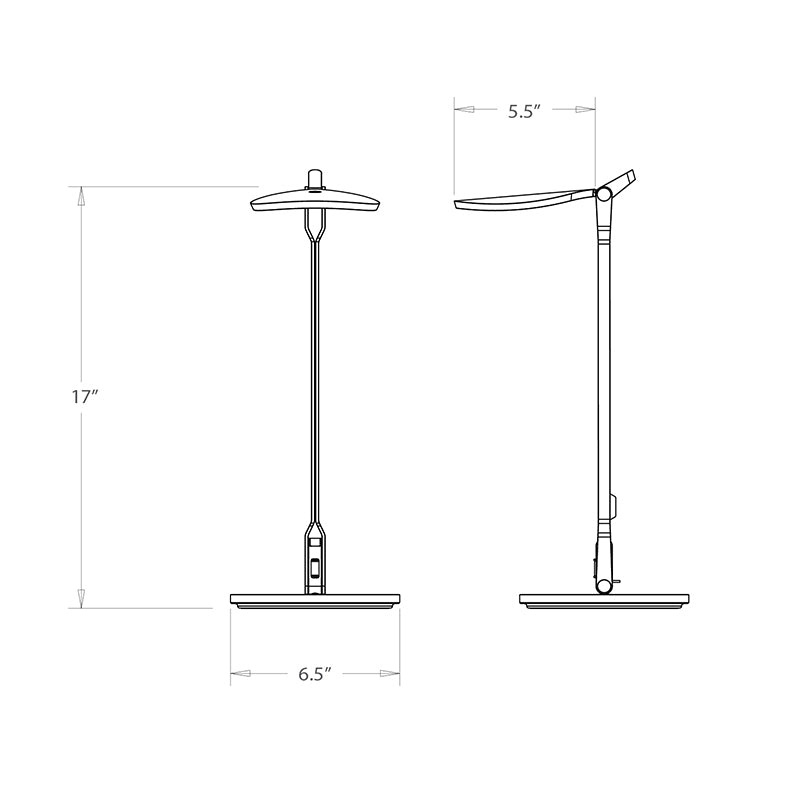 Koncept SPY-W Splitty LED Desk Lamp with Desk Base