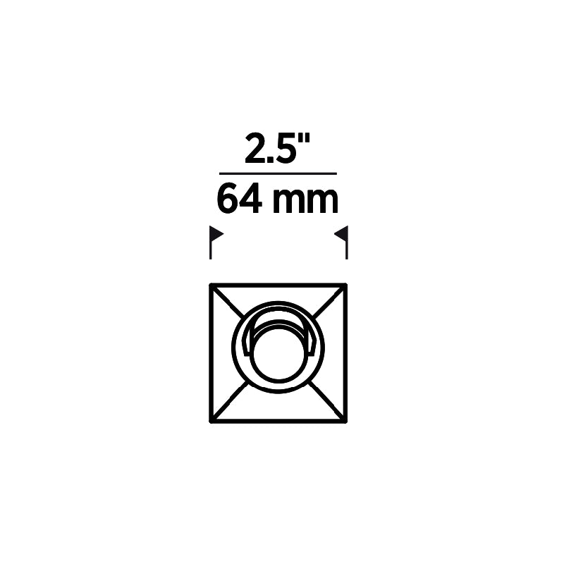 Entra ENCL2S CL 2" Square Adjustable Flangeless Trim