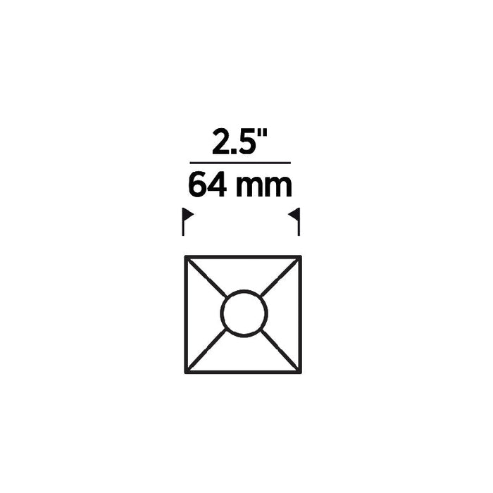 Entra ENCL2S CL 2" Square Downlight Flangeless Trim