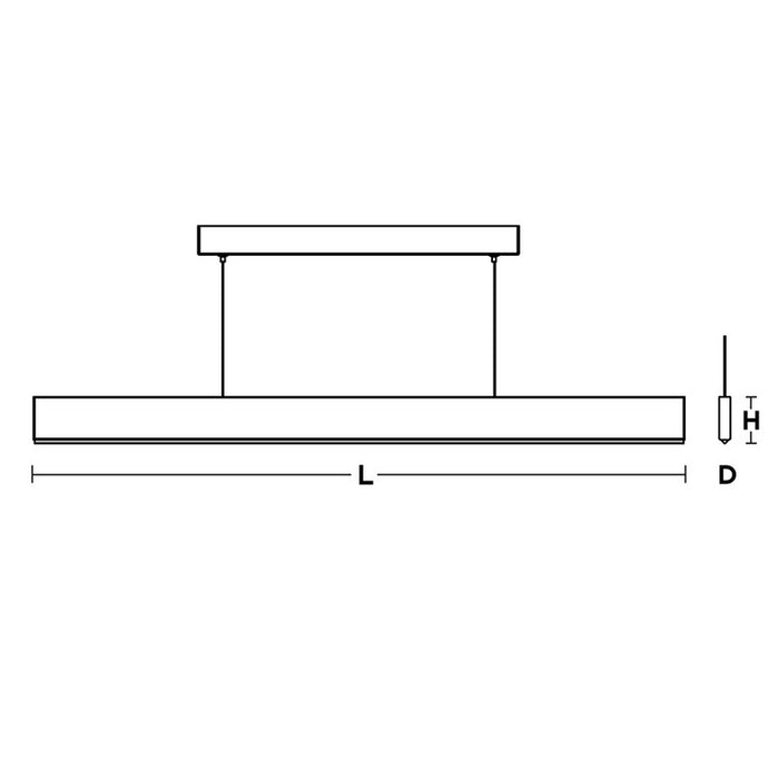 AFX STHP0146LAJD2 STHP Series Stealth 1-lt 46" LED Linear Pendant, 120-277V