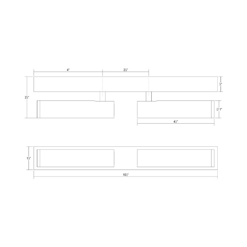 Sonneman 3367 Hami 2-lt 11" LED Surface Mount