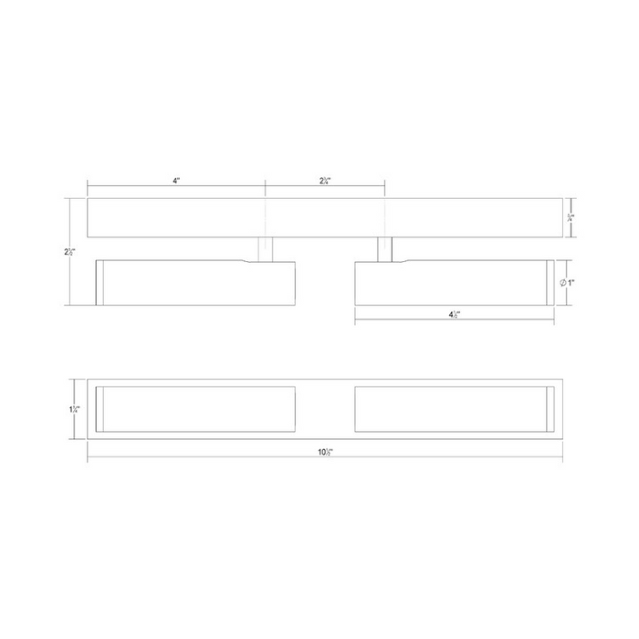 Sonneman 3367 Hami 2-lt 11" LED Surface Mount