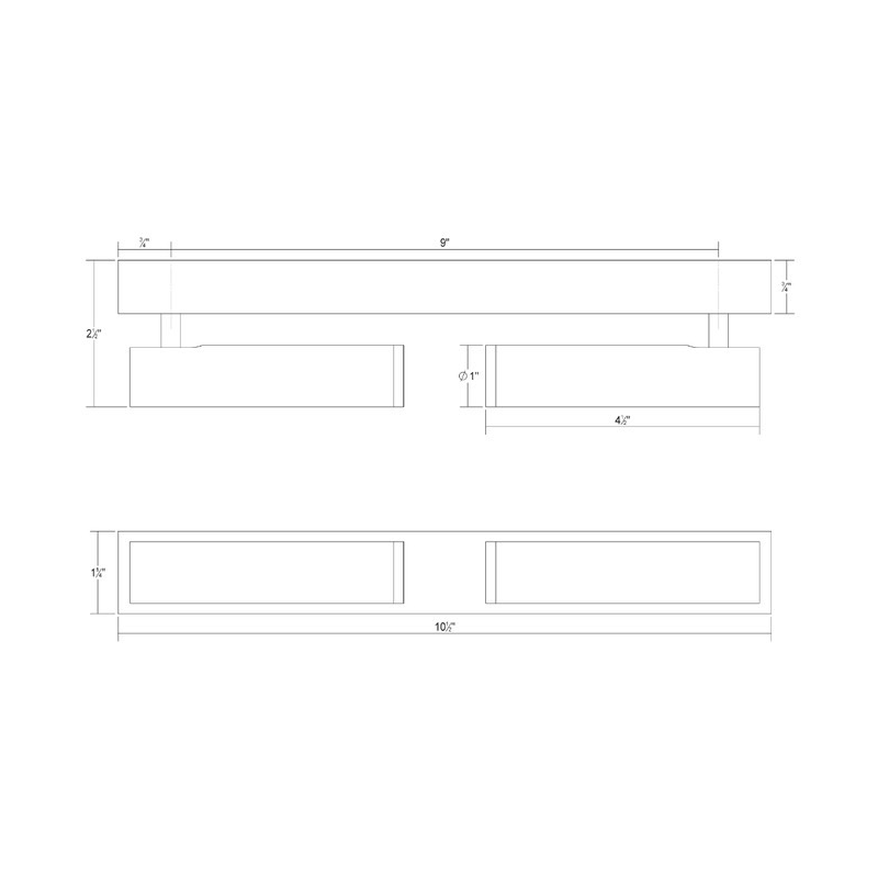 Sonneman 3365 Hami 2-lt 11" LED Wall Sconce