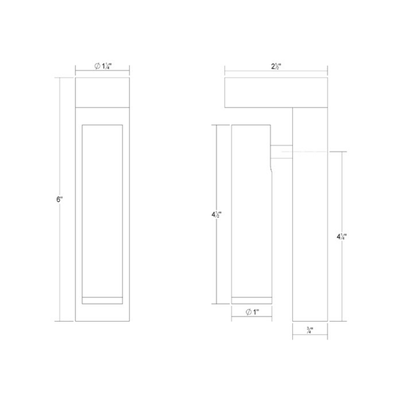 Sonneman 3361 Hami 2-lt 6" Tall LED Wall Sconce