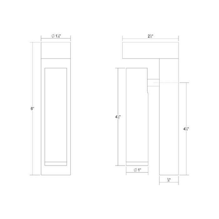 Sonneman 3361 Hami 2-lt 6" Tall LED Wall Sconce