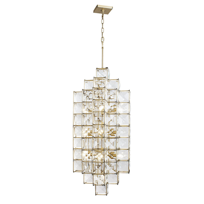 Varaluz 329F14 Cubic 14-lt 19" Foyer Pendant