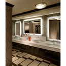 Electric Mirror SIL-4836-KG Silhouette 48" x 36" LED Illuminated Mirror with Keen