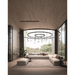Bover Skybell Circle S/62L/42 197" LED Pendant, Up and Down Light