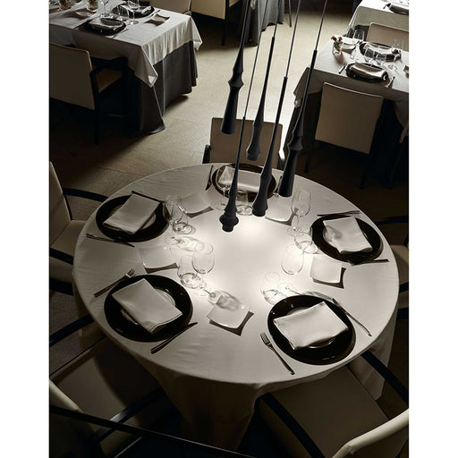 Bover Slend Set 6 Circular 6-lt 21" LED Pendant