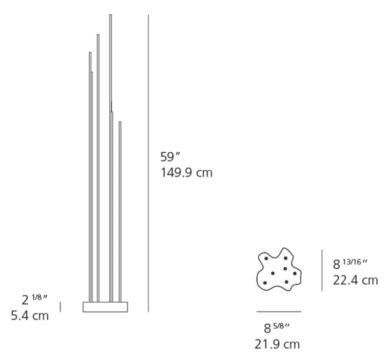 Artemide Reeds LED Outdoor Floor Lamp