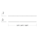 WAC T24-GE3-24 Gemini 24-ft LED Tape Light, 3000K
