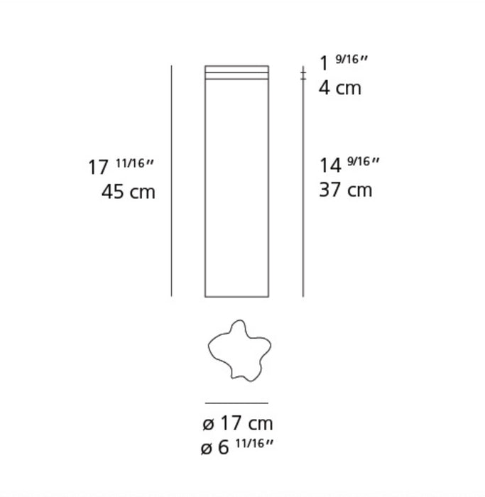 Artemide Logico Garden H45 LED Outdoor Bollard