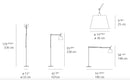 Artemide Tolomeo Mega 14" LED Floor Lamp