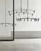 Tech 700ARL55 Aerial 18-lt 55" LED Chandelier