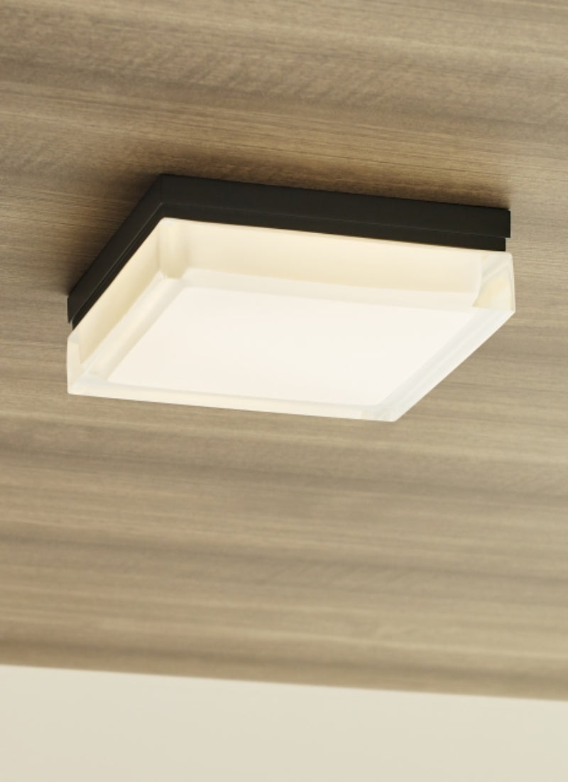 Visual Comfort 700OWBXL Boxie Large 1-lt 9" LED Outdoor Wall/Flush Mount