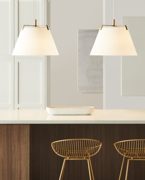 Tech 700TDDEVP Devin 1-lt 19" LED Pendant