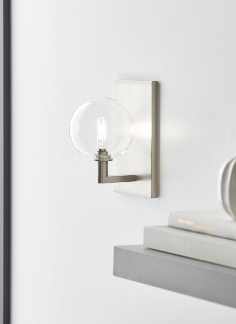 Visual Comfort 700WSGMBS Gambit Single 1-lt 9" Tall LED Wall Light