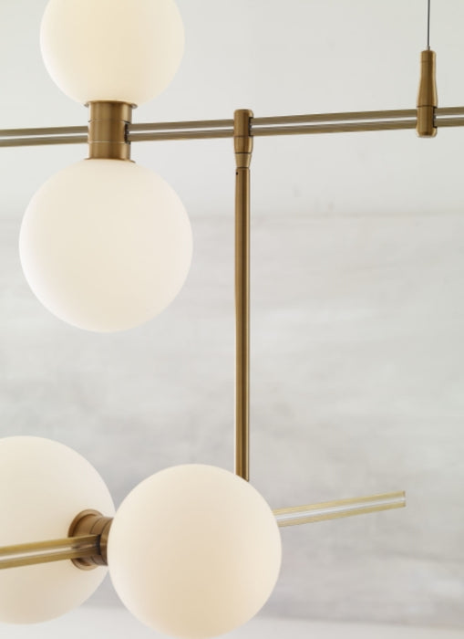 Tech 700MDCH ModernRail 12-lt 48" LED Chandelier