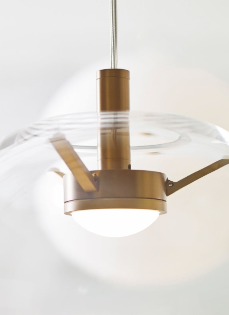 Visual Comfort 700TDPLNP Palona 1-lt 14" LED Line Voltage Pendant