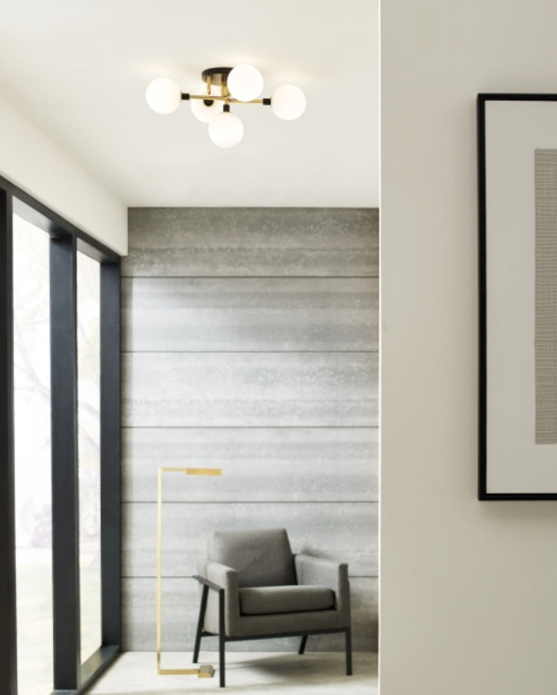 Visual Comfort 700FMVGO Viaggio 5-lt 22" LED Ceiling Light