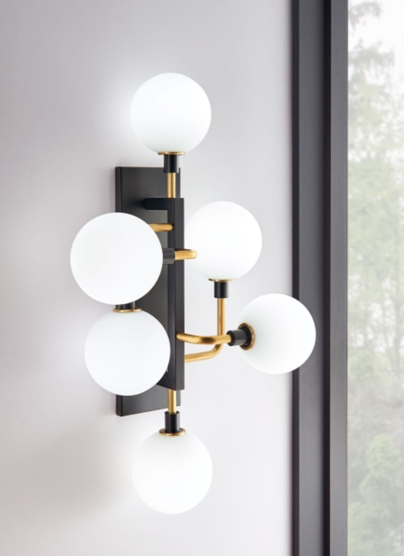 Visual Comfort 700WSVGO Viaggio 6-lt 27" Tall LED Wall Light