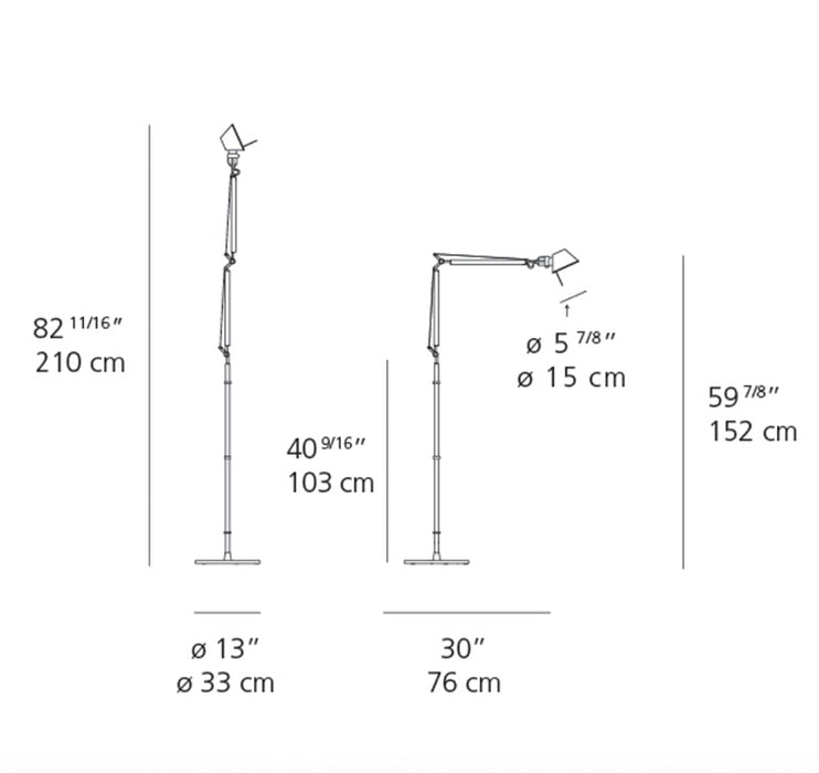 Artemide Tolomeo Mini LED Floor Lamp