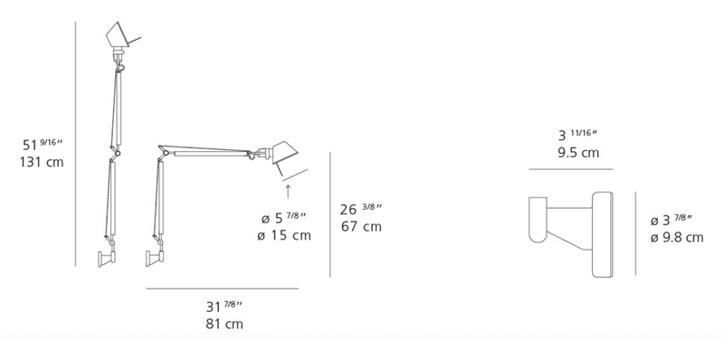 Artemide Tolomeo Classic Wall Light